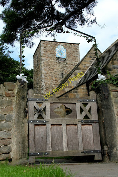 Photo 6"x4" Gate, St Oswald's Parish Church Fishpool\/SE2347 c2009
