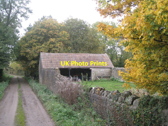 Photo 6"x4" Barn and paddock by Rushen Lane Littleton-upon-severn c2010