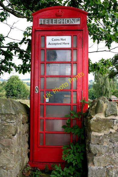 Photo 6"x4" Telephone Box, Leathley Fishpool\/SE2347 c2009