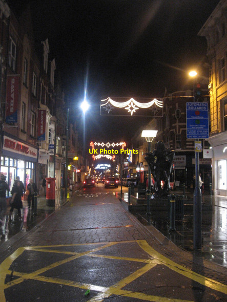 Photo 6"x4" Commercial Street Christmas Newport\/Casnewydd c2009