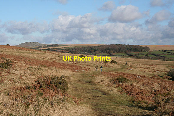 Photo 6"x4" Meavy: on Wigford Down 2 Shaugh Prior c2010