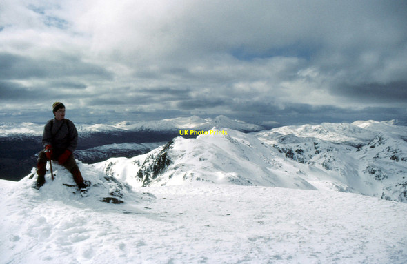 Photo 6"x4" On the summit of Meall nan Tarmachan Creag an Lochain\/NN5840 c1986
