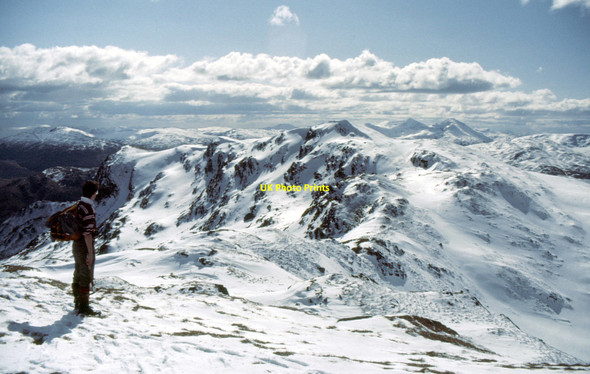 Photo 6"x4" The bealach between Beinn nan Eachan and Creag na Caillich Beinn a'Bhuic c1986