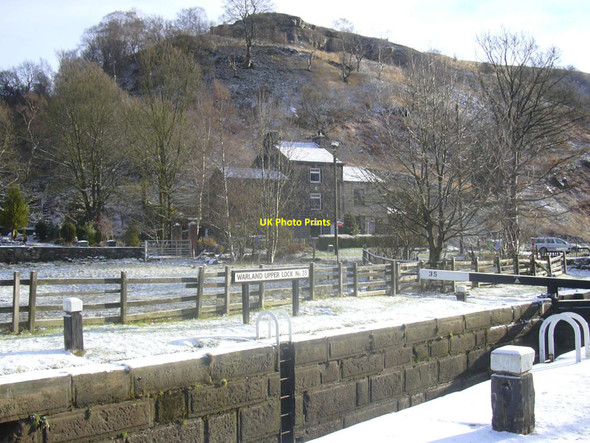 Photo 6"x4" Warland Upper Lock No 35, Rochdale Canal, Warland, Littleborough-Todmorden Warland\/SD9420 c2010