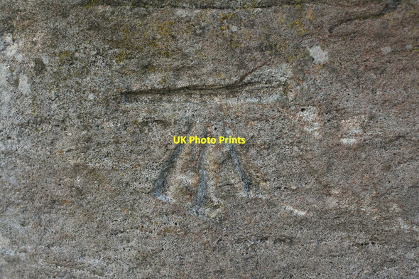 Photo 6"x4" Cut Bench Mark (close-up) Braythorn c2010