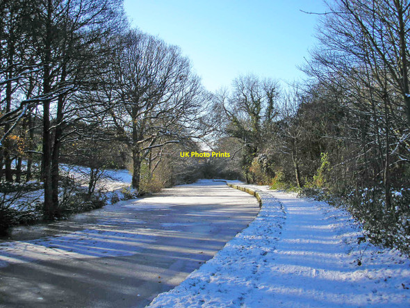 Photo 6"x4" Frozen canal Baildon c2010