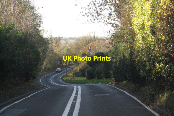Photo 6"x4" A4189 Henley Road leaves Claverdon Lye Green\/SP1965 c2010