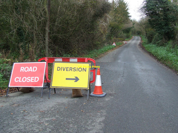 Photo 6"x4" Road Closed Acton Place c2010