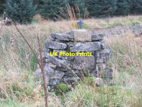 Photo 6"x4" Memorial in The Herd's Garden Low Long Ho c2010 P1