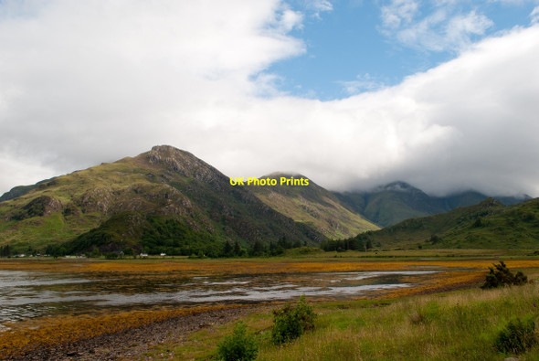 Photo 6"x4" Head of Loch Duich, with Five Sisters of Kintail in the background Shiel Bridge\/NG9318 c2010