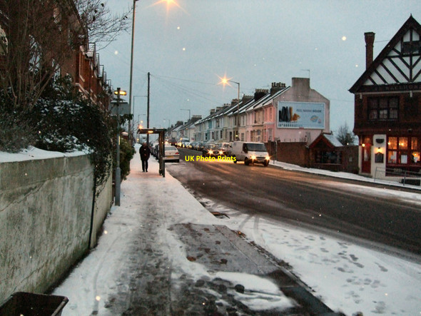 Photo 6"x4" Snow in Queens Park Road Brighton\/TQ3106 c2010