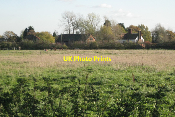 Photo 6"x4" Paddocks north of 'The Reddings' Claverdon c2010