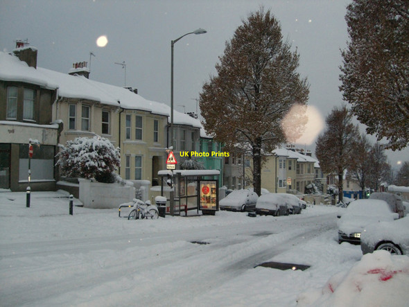 Photo 6"x4" Heavy Snow in Elm Grove Brighton\/TQ3106 c2010