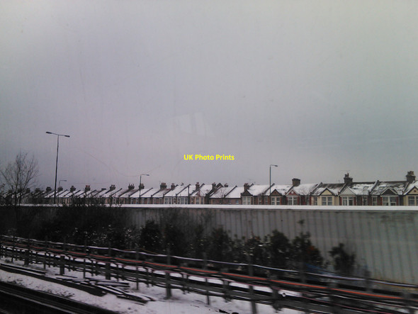 Photo 6"x4" Snow-covered houses on Grove Green Road Leyton\/TQ3786 c2010