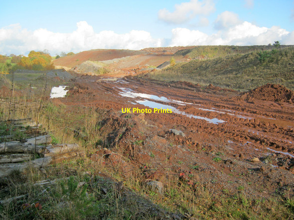 Photo 6"x4" Waste tip from Bardon Hill Quarry Agar Nook c2010