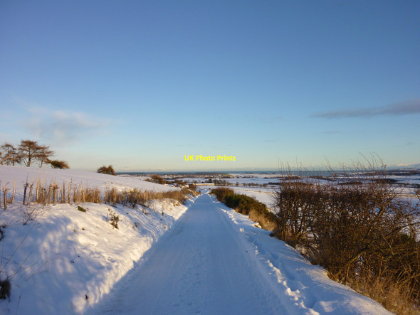 Photo 6"x4" The Cuplahills track Balmullo c2010