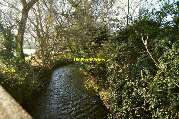 Photo 6"x4" The downstream view of the river Caen from Butts Bridge Braunton c2010