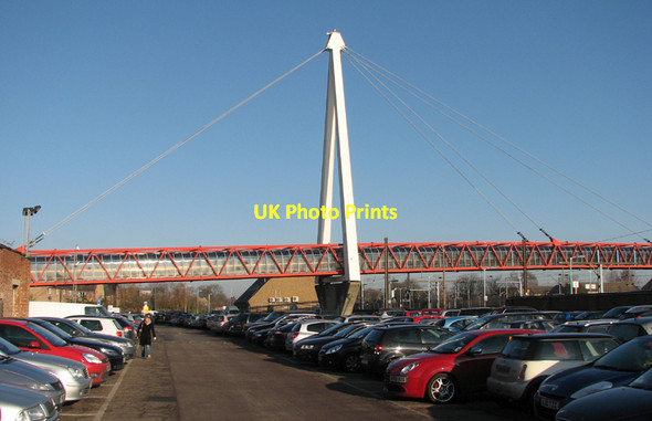 Photo 6"x4" The Tony Carter Cycle Bridge Cambridge\/TL4658 c2010