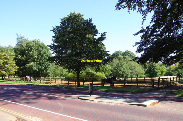 Photo 6"x4" Pony riding paddock in Hyde Park Westminster c2010