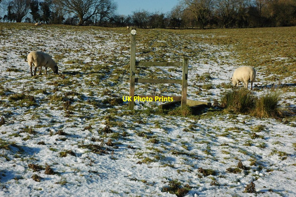 Photo 6"x4" Stile in a field, Whittington Whittington\/SP0121 c2010
