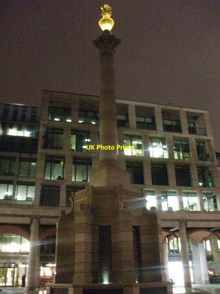Photo 6"x4" Paternoster Square column, EC4 London c2010
