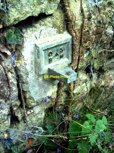Photo 6"x4" Benchmark on the Old Culham Bridge Abingdon c2010