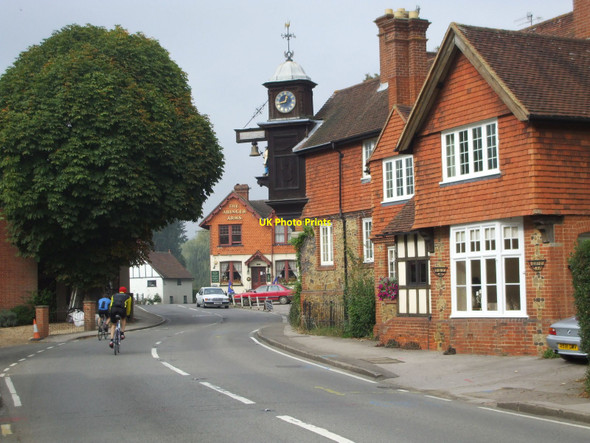 Photo 6"x4" Abinger Hammer village centre, Surrey Abinger Hammer c2007