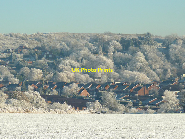 Photo 6"x4" Hillside and housing near Sedgley, Dudley Sedgley c2010