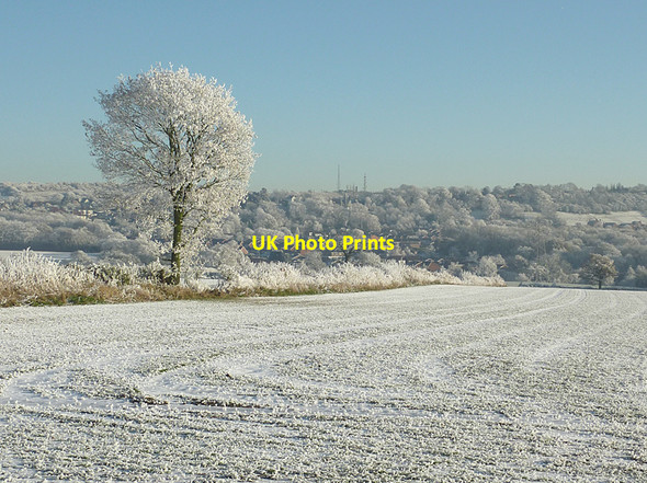 Photo 6"x4" Frosted fields towards Sedgley, Dudley Sedgley c2010