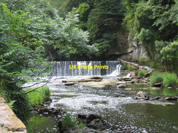 Photo 6"x4" Weir on the River Almond at Cramond Cramond c2005