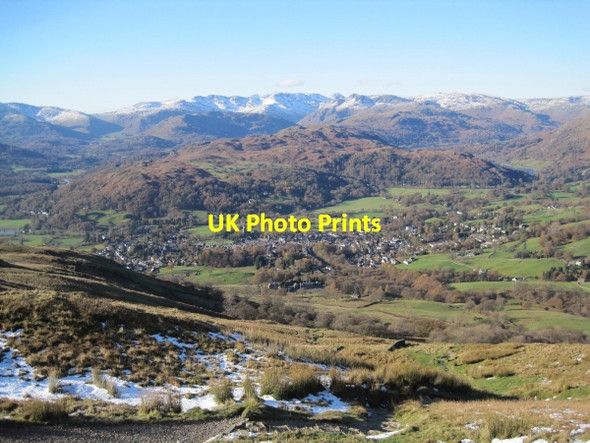 Photo 6"x4" Ambleside and Loughrigg Fell from Wansfell Ambleside c2010