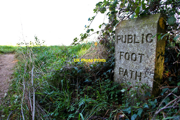 Photo 6"x4" Footpath Sign Brookend\/SO6802 c2010