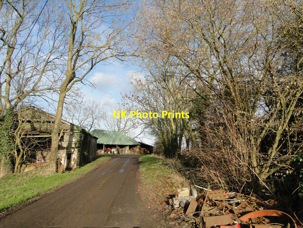 Photo 6"x4" Farmyard at Moat Farm, Heveningham Heveningham c2010