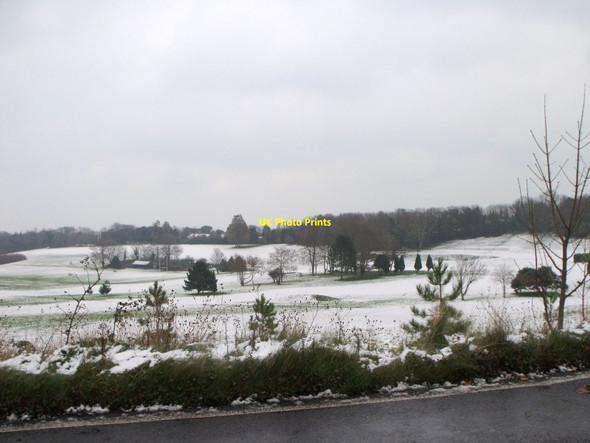 Photo 6"x4" Royal Eastbourne Golf Club in the snow Eastbourne\/TQ5900 c2010