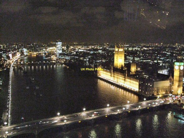 Photo 6"x4" River Thames from the London Eye Westminster c2010