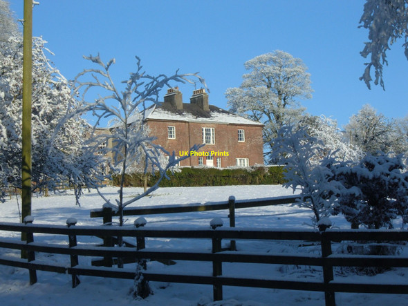 Photo 6"x4" Freame Mount in winter \u00e2\u0080\u0093 outpost of the Dartrey and Bellamont estates at Cootehill Cootehill c2004