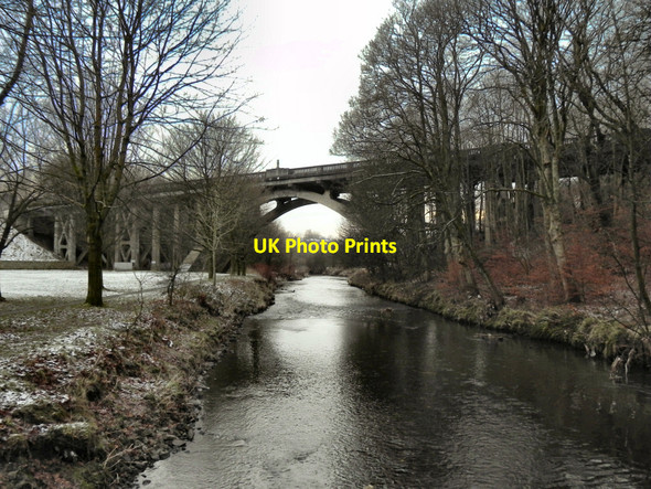 Photo 6"x4" River Roch and Queen's Park Bridge, Heywood Heywood\/SD8510 c2010