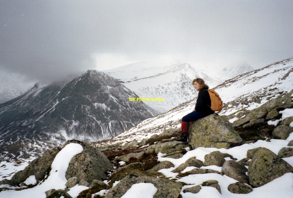 Photo 6"x4" On the south ridge of Carn a' Mhaim Carn a' Mhaim c1990
