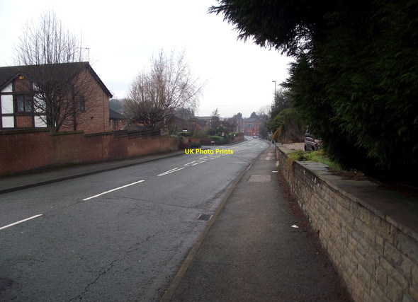 Photo 6"x4" Looking down Canal Road Congleton c2010