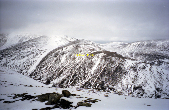 Photo 6"x4" Summit cairn on Carn a' Mhaim Carn a' Mhaim c1990
