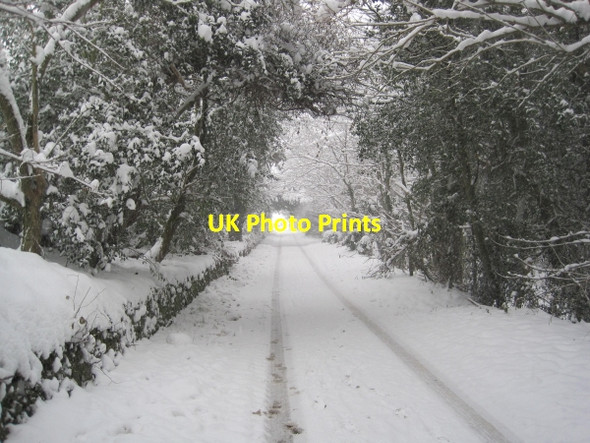 Photo 6"x4" Road towards Wall Chollerford c2010