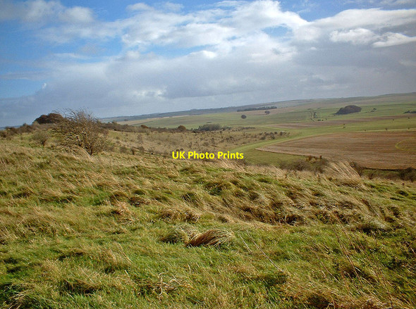 Photo 6"x4" Knoll Down Beckhampton c2002