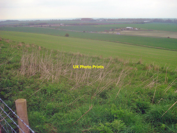 Photo 6"x4" North side of Cherhill Down Yatesbury c2009