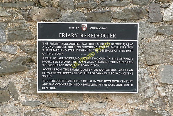 Photo 6"x4" Friary Reredorter Southampton c2009