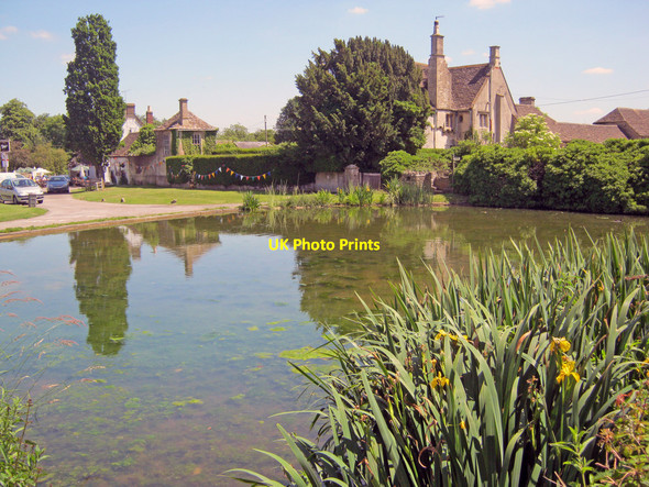 Photo 6"x4" Village pond at Biddestone Biddestone c2010