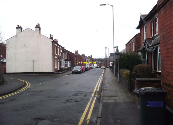 Photo 6"x4" Looking down Wagg Street Congleton c2010
