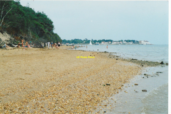 Photo 6"x4" South shore at Brownsea Island with Sandbanks Peninsula in background Sandbanks c1990