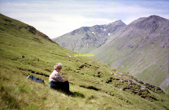 Photo 6"x4" On the north west slopes of Stob Coire Raineach Buachaille Etive Beag c1989