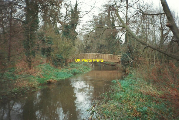 Photo 6"x4" River Darent at Lullingstone Park Timberden Bottom c1994