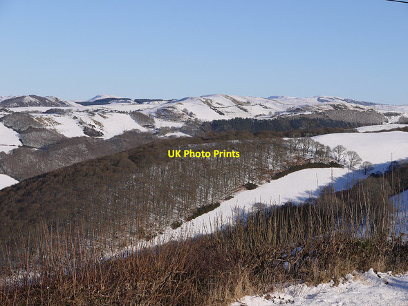 Photo 6"x4" Snow above Cwm Rheidol Aberffrwd\/SN6878 c2010